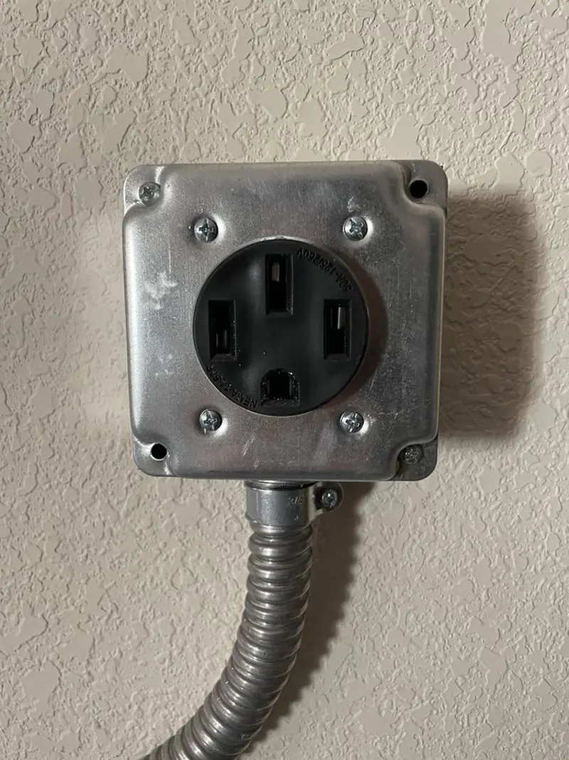 NEMA 14-50 outlet installed for Smart Home Electrical in Joppatowne